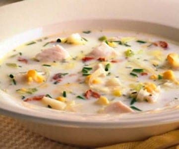 Crema de Maíz con Pollo