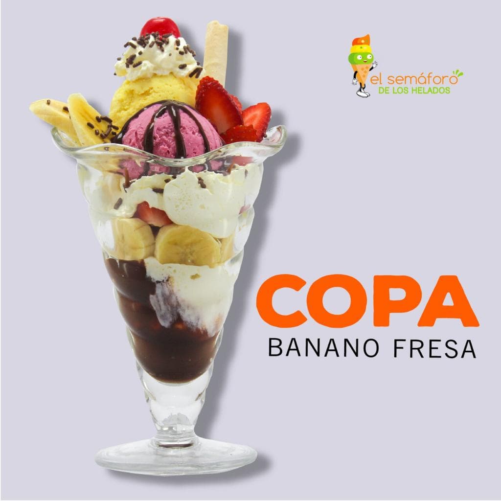 Copa Banano Fresa