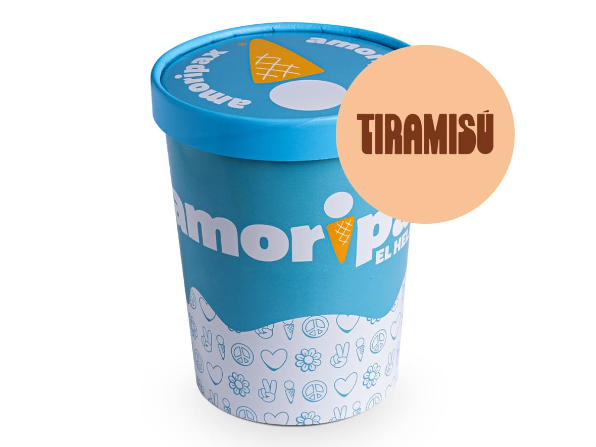 Bote Helado Tiramisu Amoripax 950 Ml