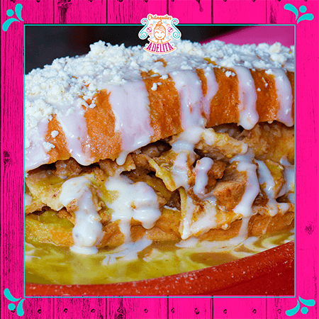 Torta de Chilaquiles con Guiso