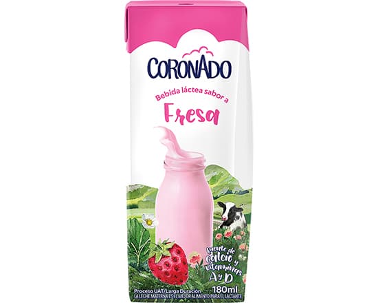 Leche Saborizada Coronado Sabor Fresa 180 ml