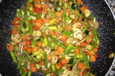 Verduras con Champiñones