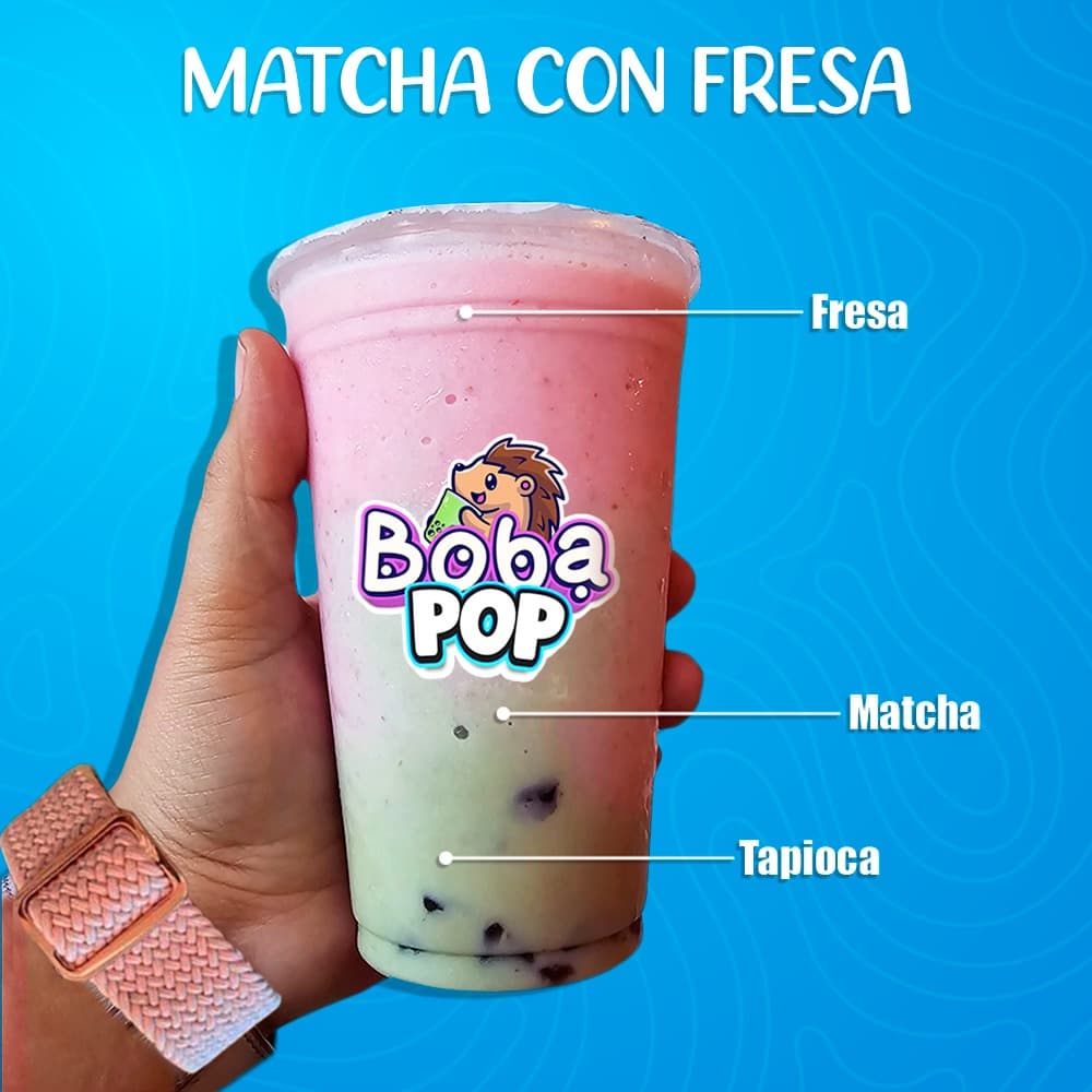 Matcha Con Fresa