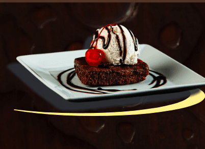 Brownie con Helado