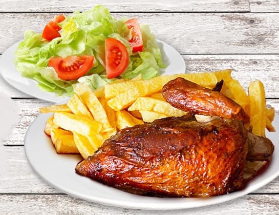 1/4 de Pollo a la Leña