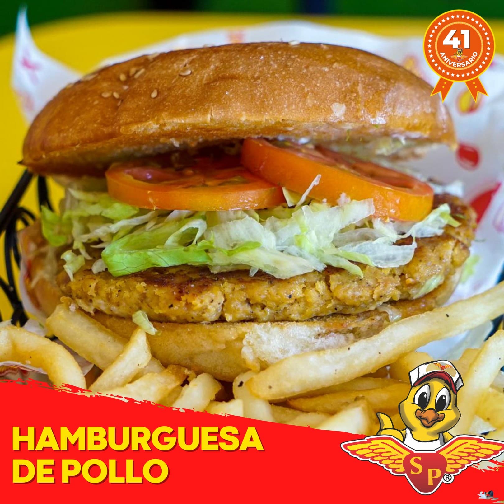 Hamburguesa de Pollo