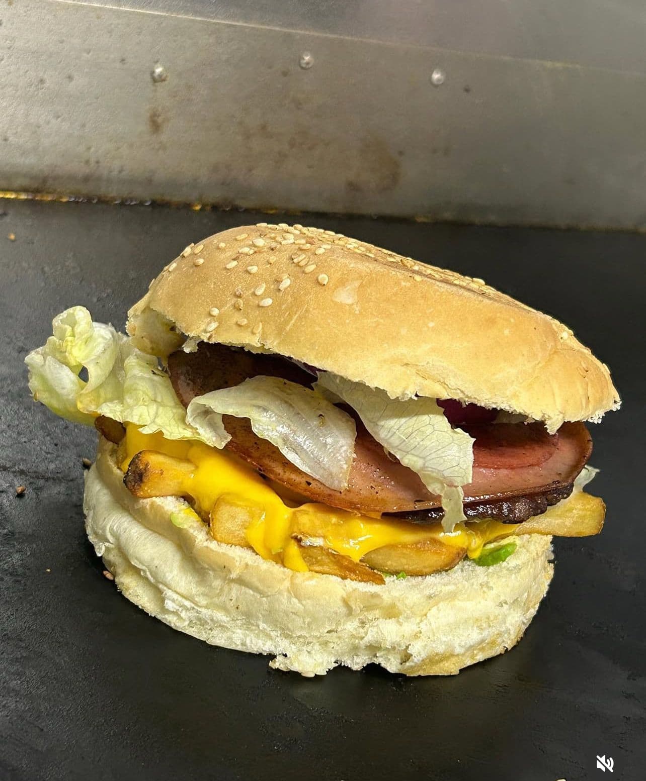 Fries & Cheese Burger