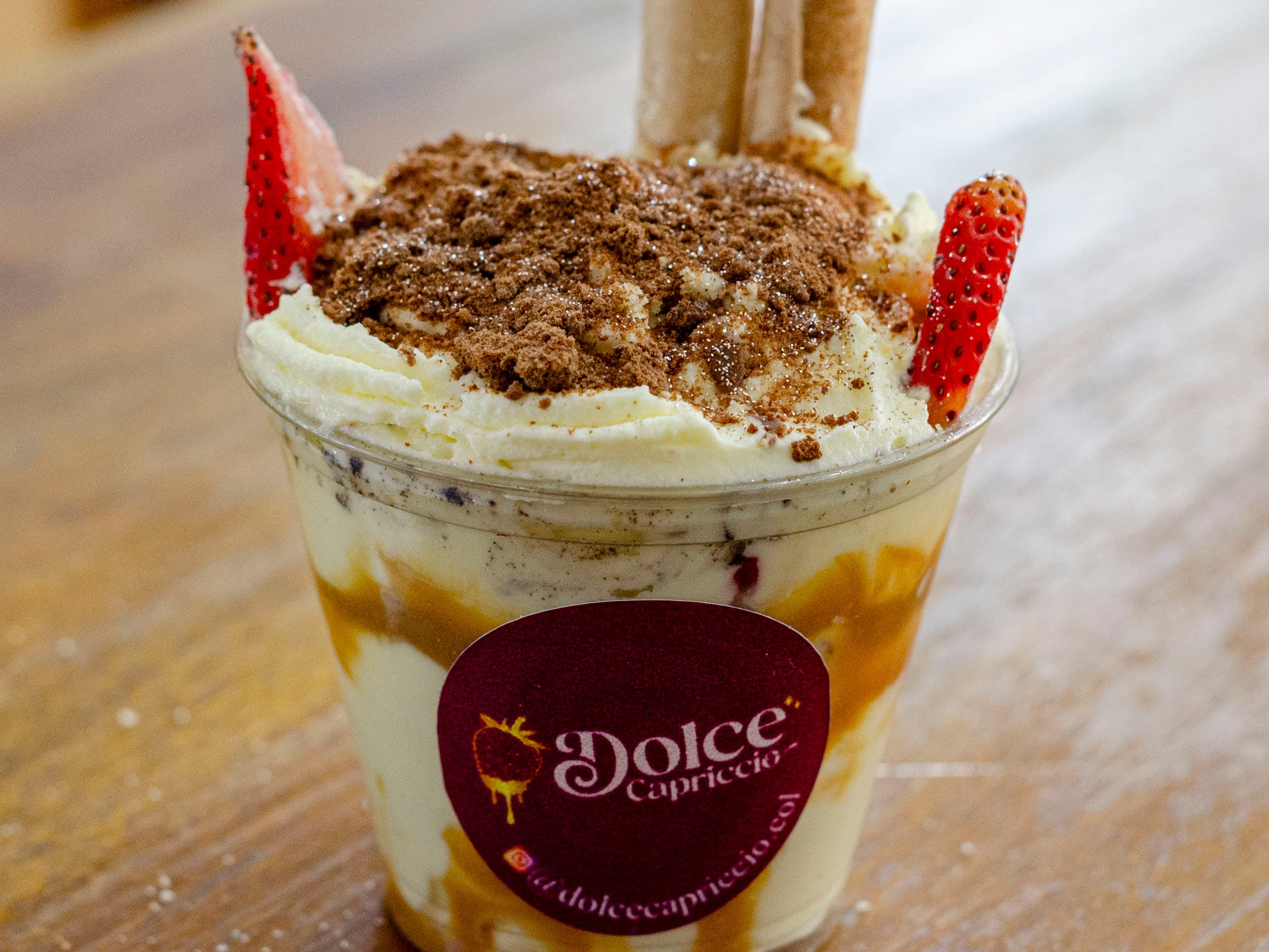 Fresas con Crema con Milo