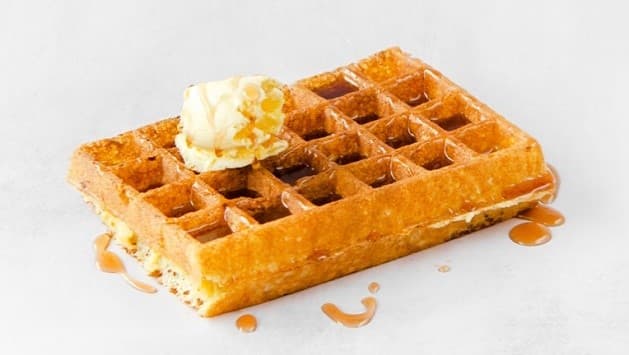 Gofre Mantequilla y Syrup