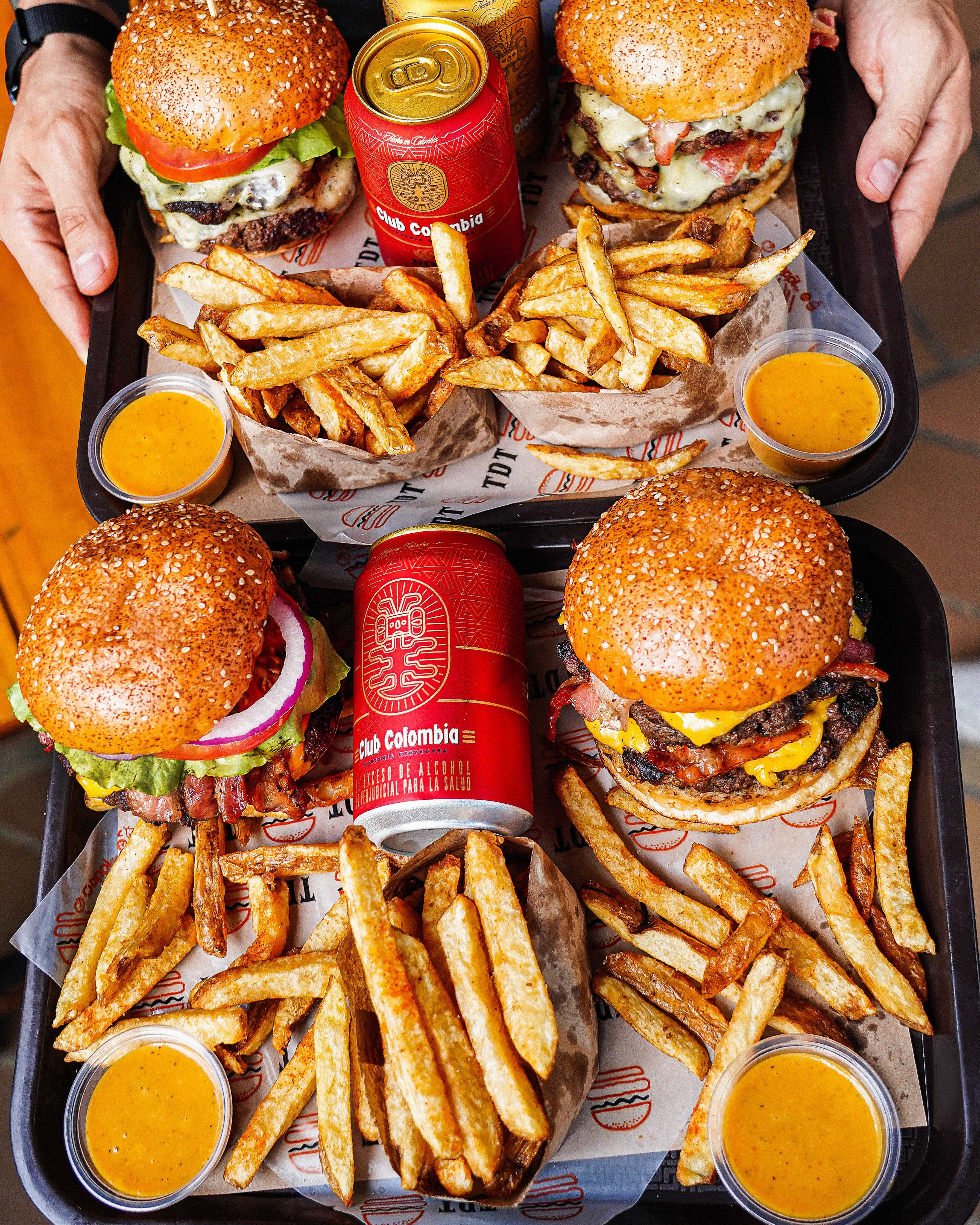 Combo TDT x 4 con Papas y Bebida