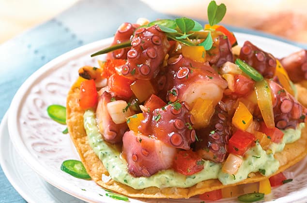 Tostada de Pulpo