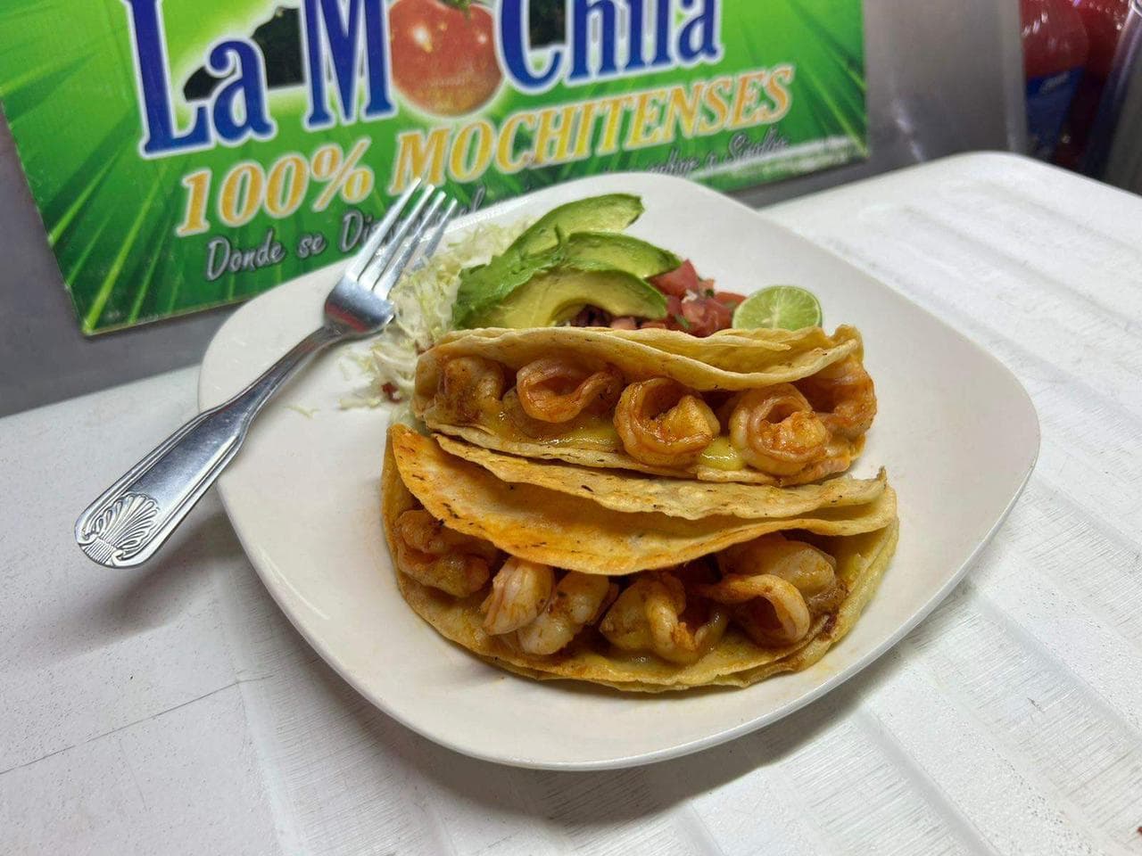 Taco de Camarón Enchilado
