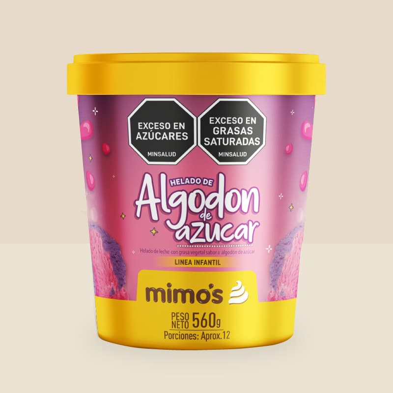 Litro de helado Clasico Algodón de Azucar
