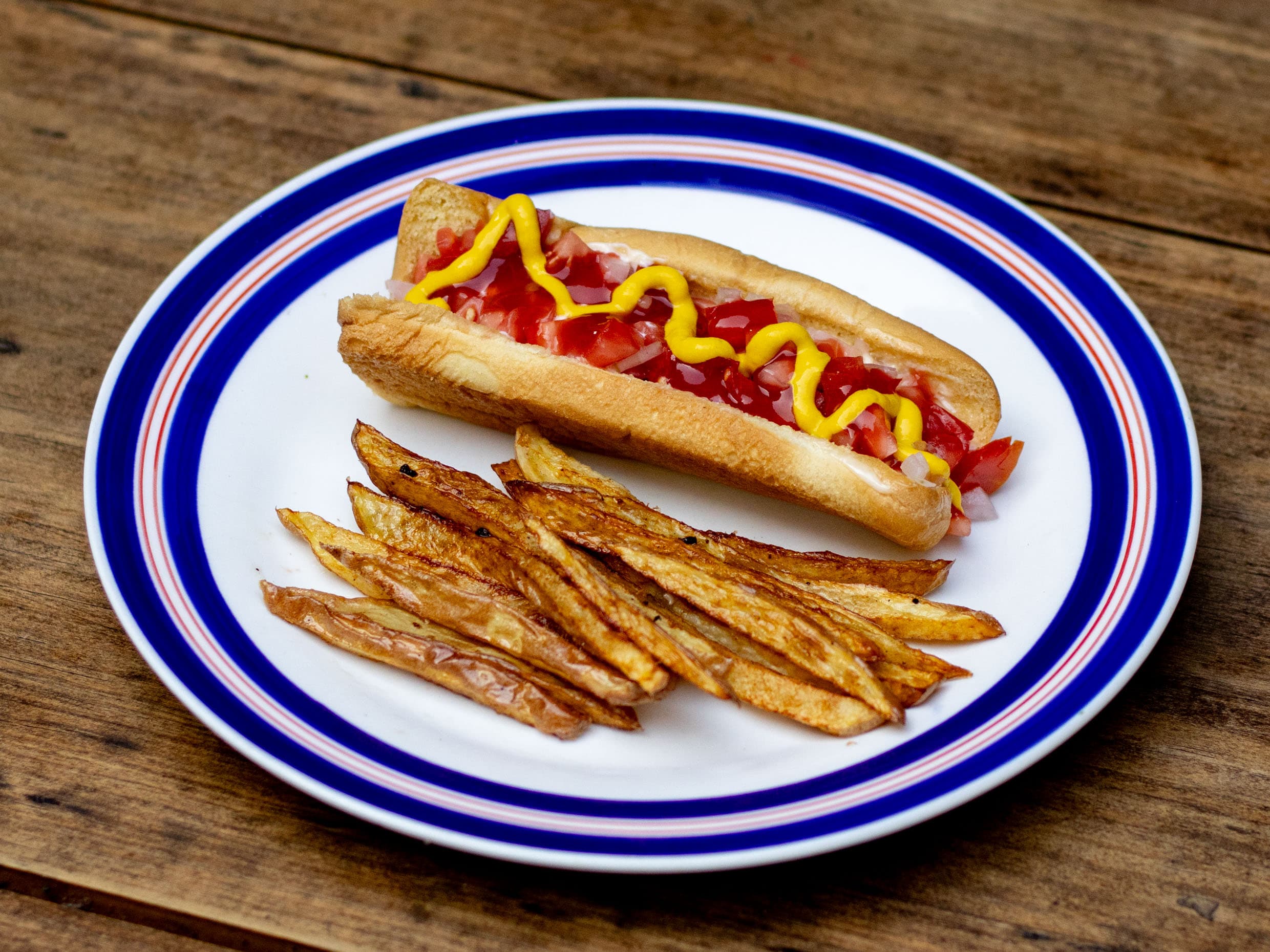 Hot Dog con Papas