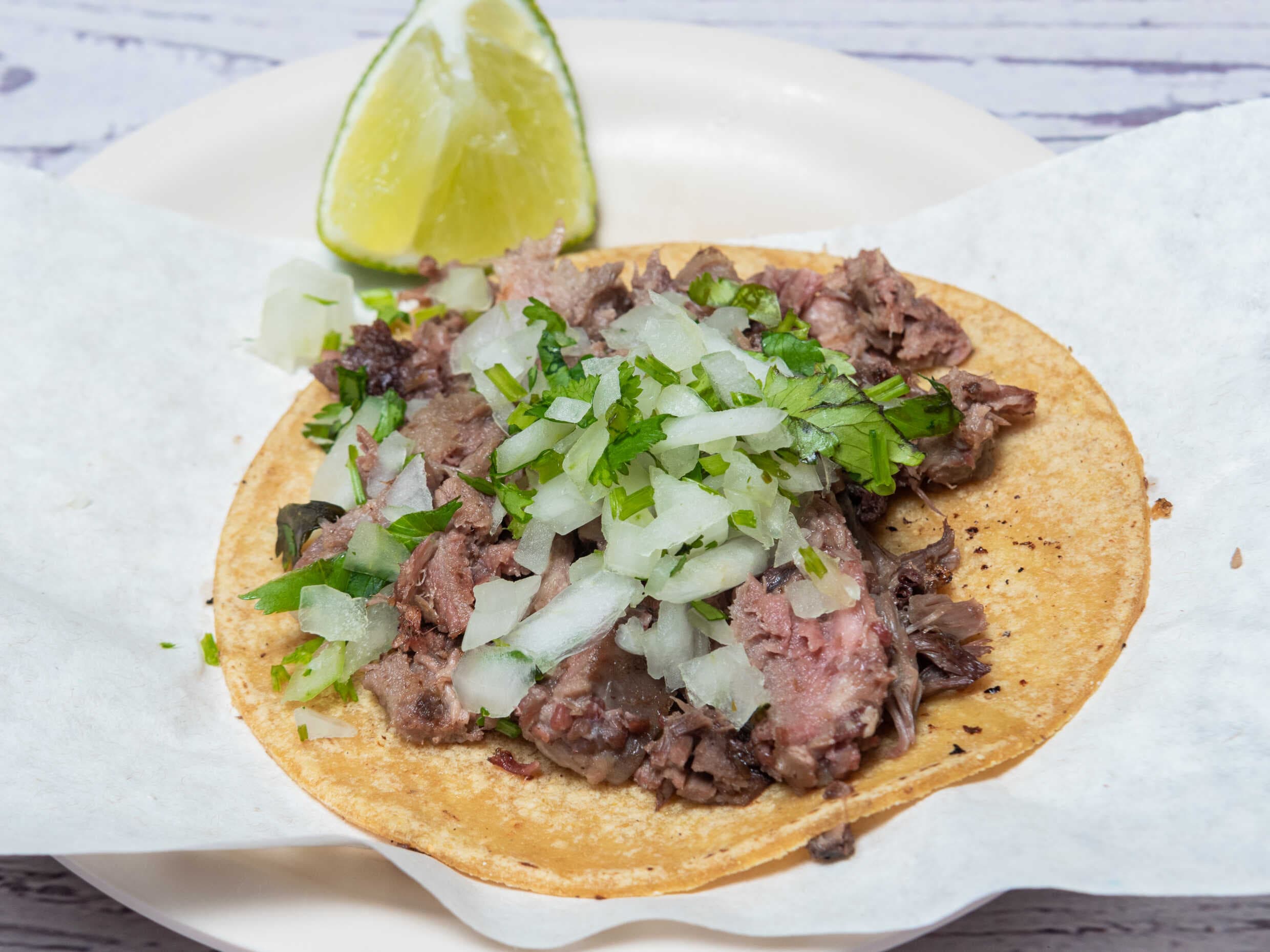 Taco Maciza ( cabeza de res )