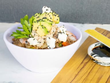 Yakimeshi verduras