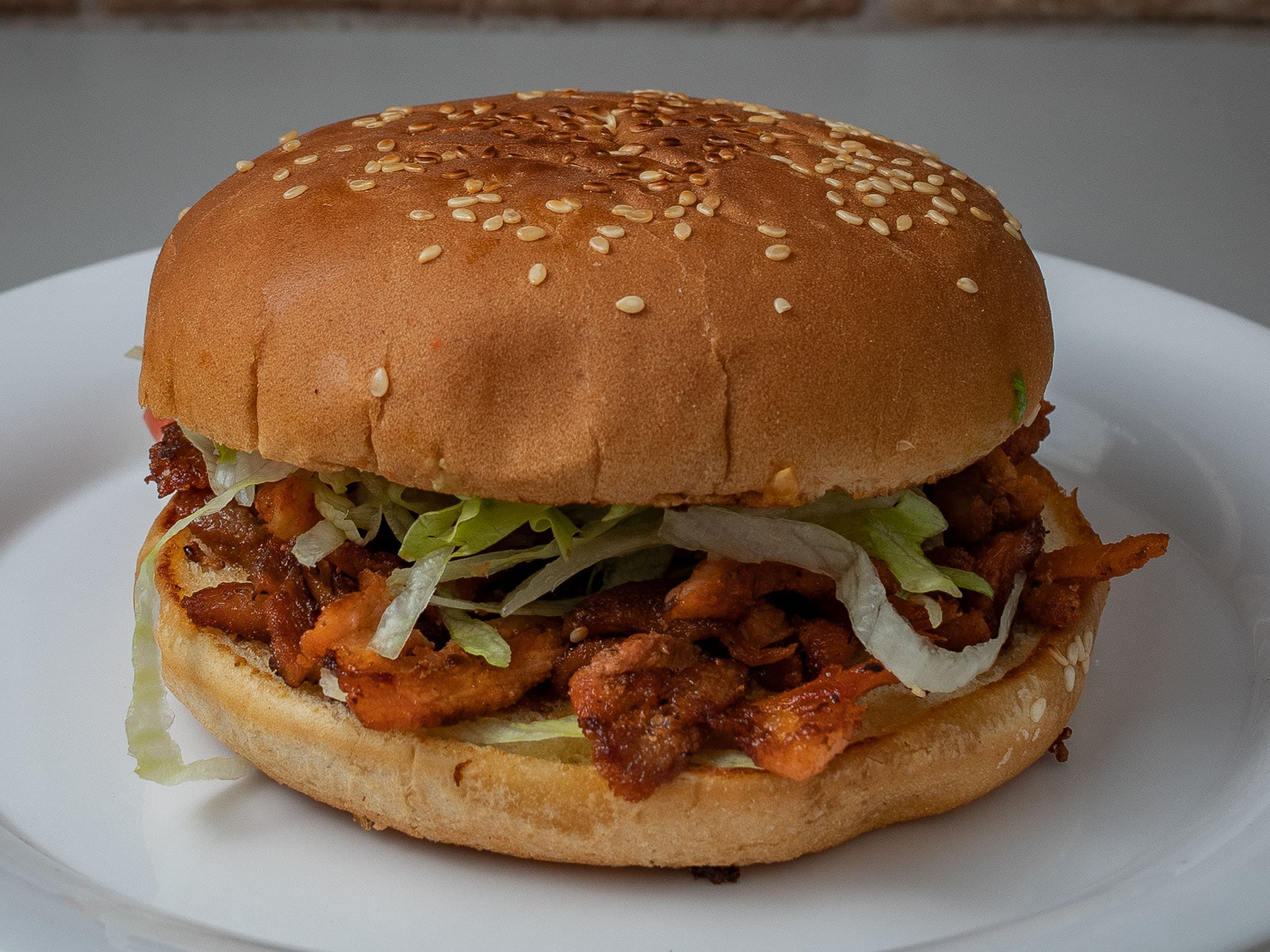 Hamburguesa de Pastor con Queso