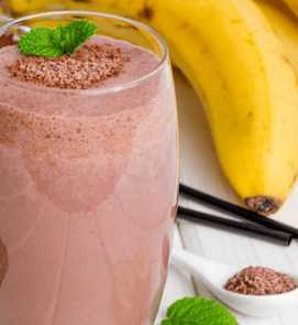 Licuado de Plátano con Chocomilk