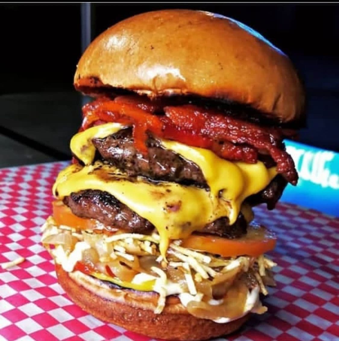 Hamburguesa Cangri Junior Doble con Tocineta