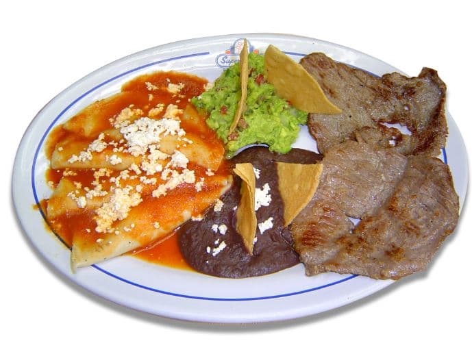 Cecina Huasteca con 6 Enchiladas