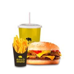 Hamburguesa Gran Búfalo con Papas y Refresco
