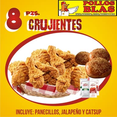 8 Piezas Crujientes