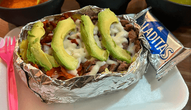 Papa Asada de Carne