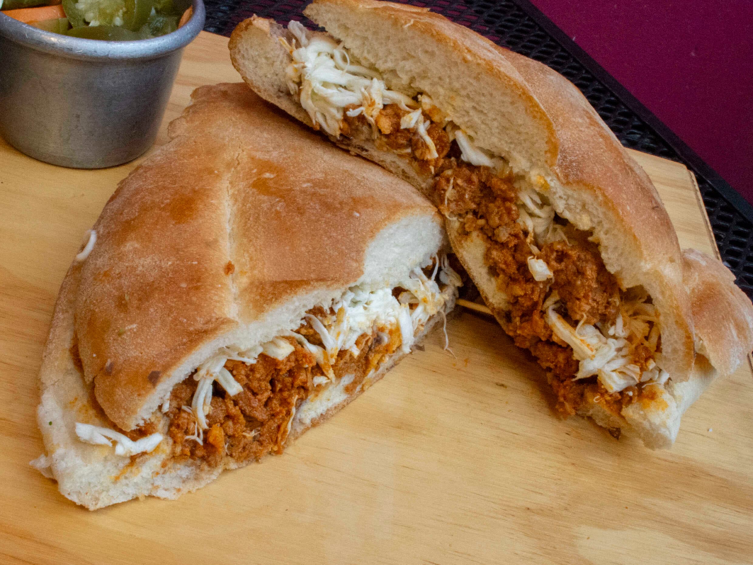 Torta de Salchicha Oaxaqueña