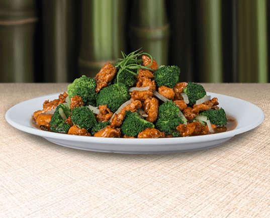 Pollo en Salsa de Ostión con Brócoli