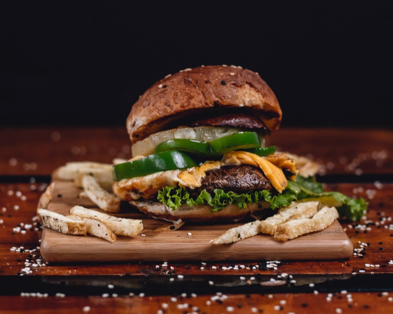 Hamburguesa Portobello (Vegetariana) 🍔