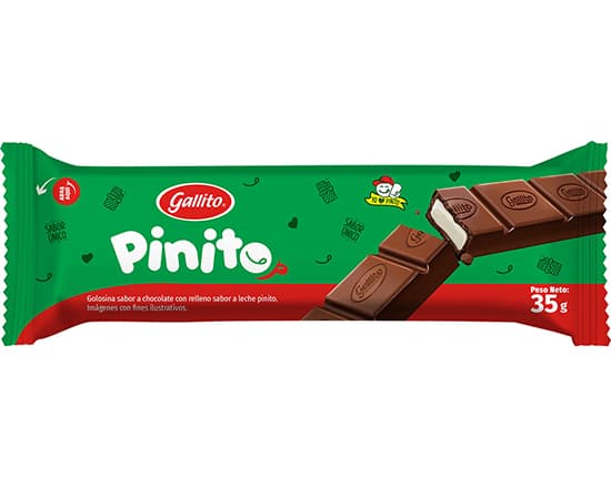 Chocolate Tableta Rellena Pinito 35g