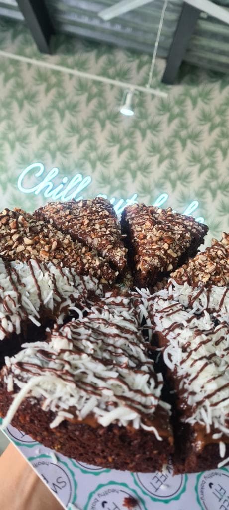 Rebanada de Brownie Cake