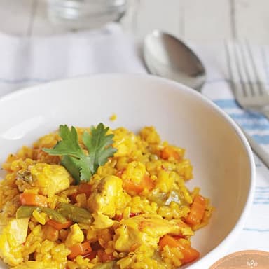 1 Arroz & Medio con Pollo