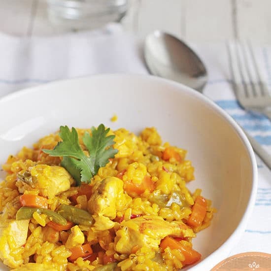1 ARROZ & MEDIO CON POLLO