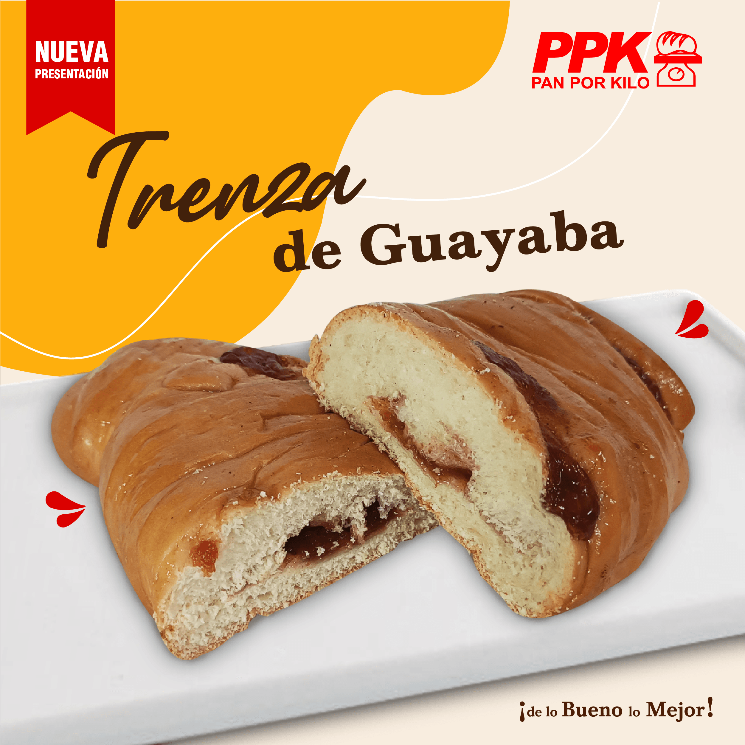 Trenza con guayaba