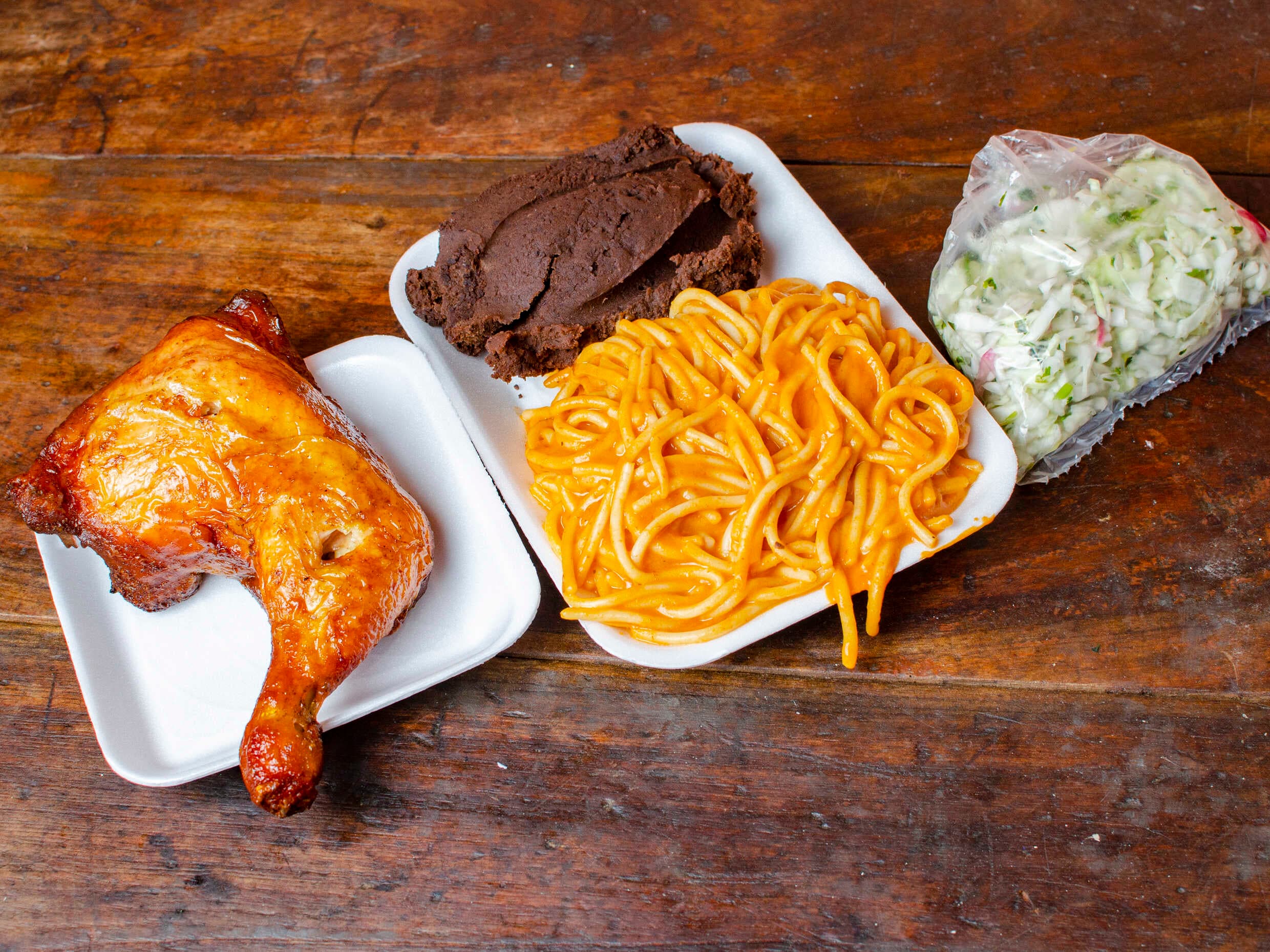 Un Cuarto de Pollo con Dos Ingredientes