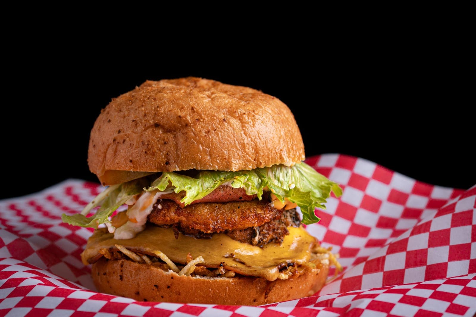 Burger de Pollo & Papas fritas