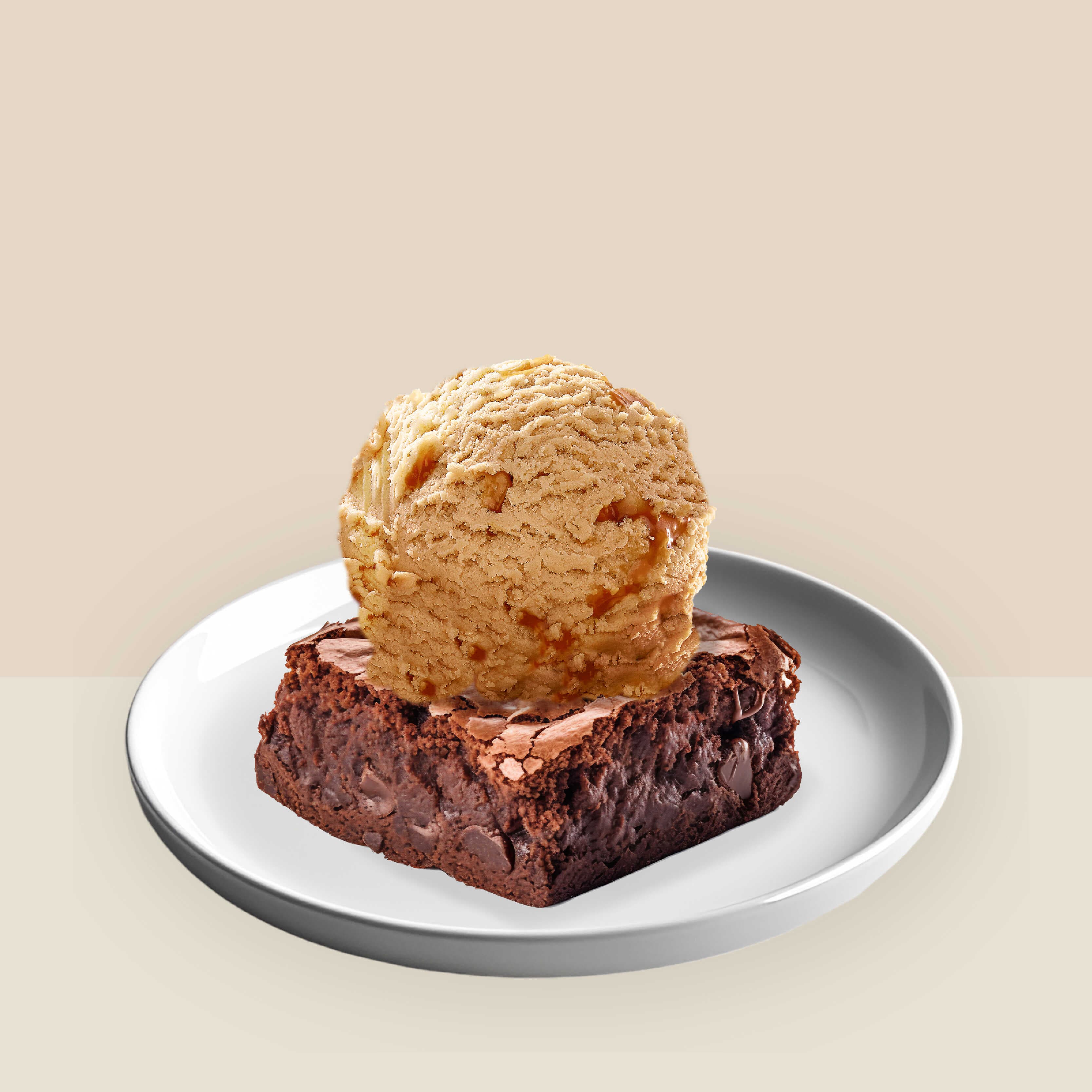 Brownie con Helado de Arequipe