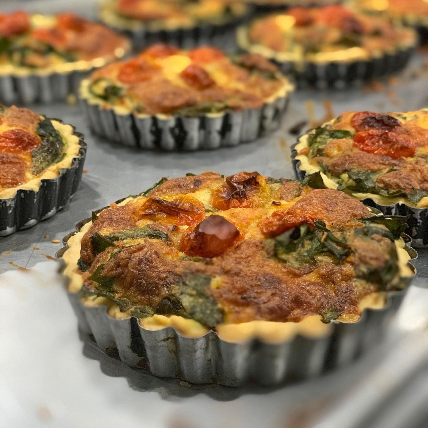 Quiche de Jamón y Espinaca