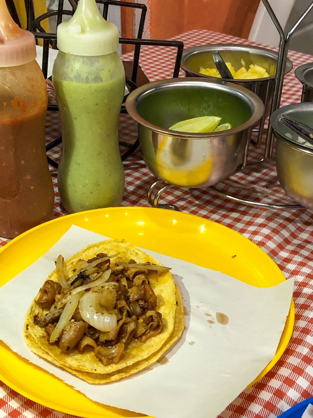 Taco de Tripa de Res