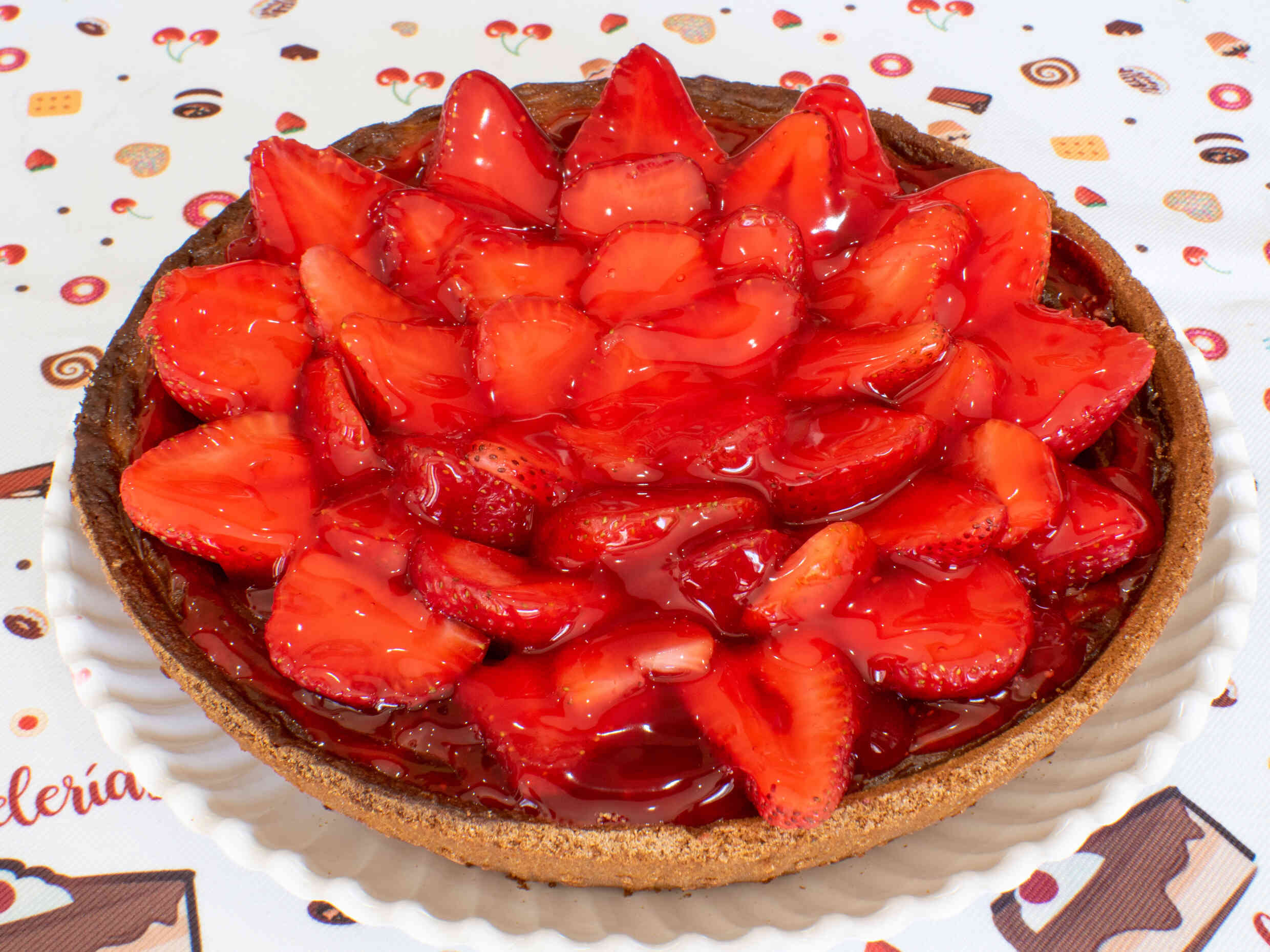 Pay de Queso con Fresas
