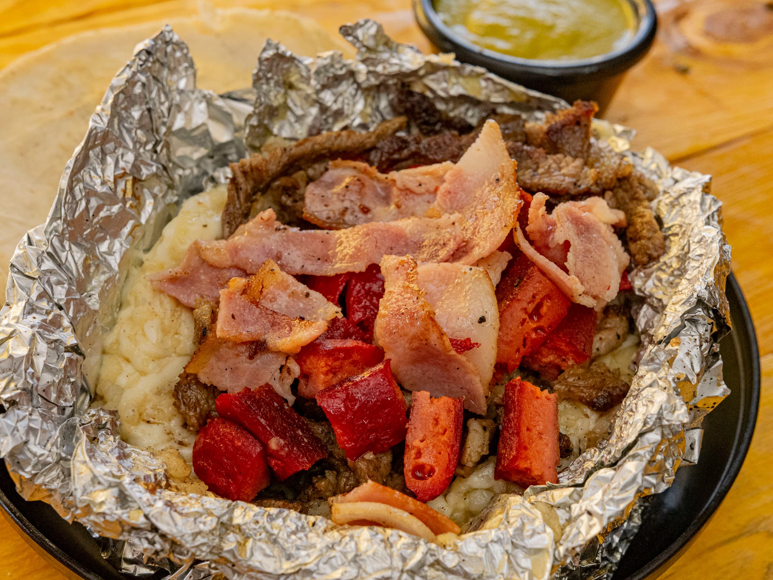 PAPA CON TOCINO