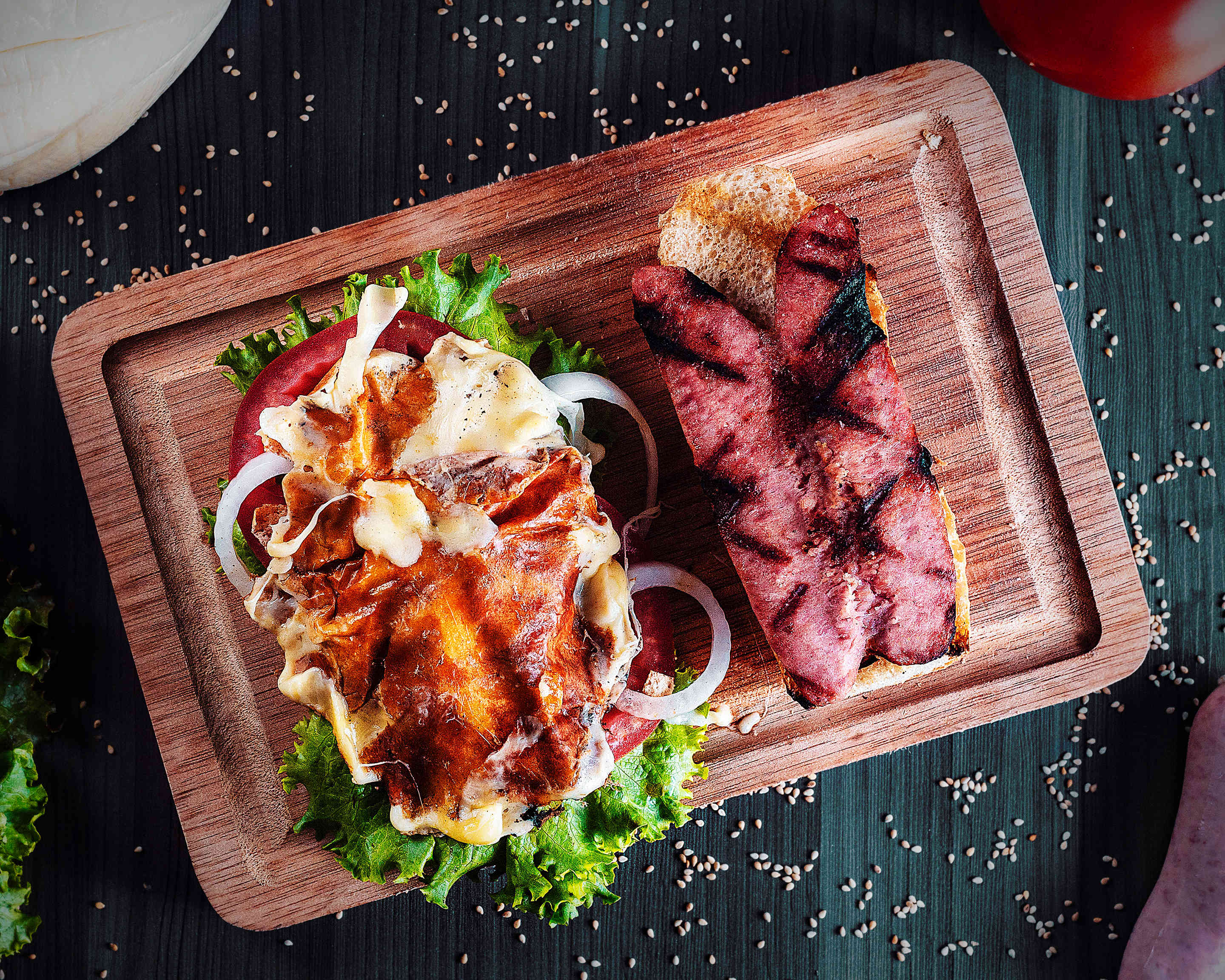 Choripan con Queso