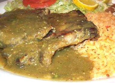 Chuleta Ahumada en Salsa Verde
