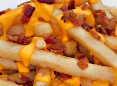 Papas a la Francesa Mix Cheddar y Tocino