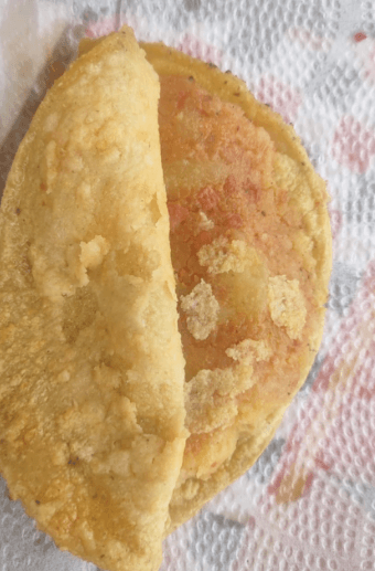 Taco de Papa con Longaniza