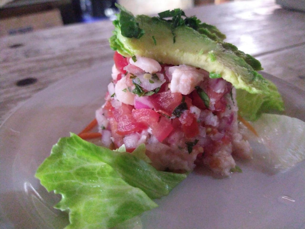 Tostada de Ceviche