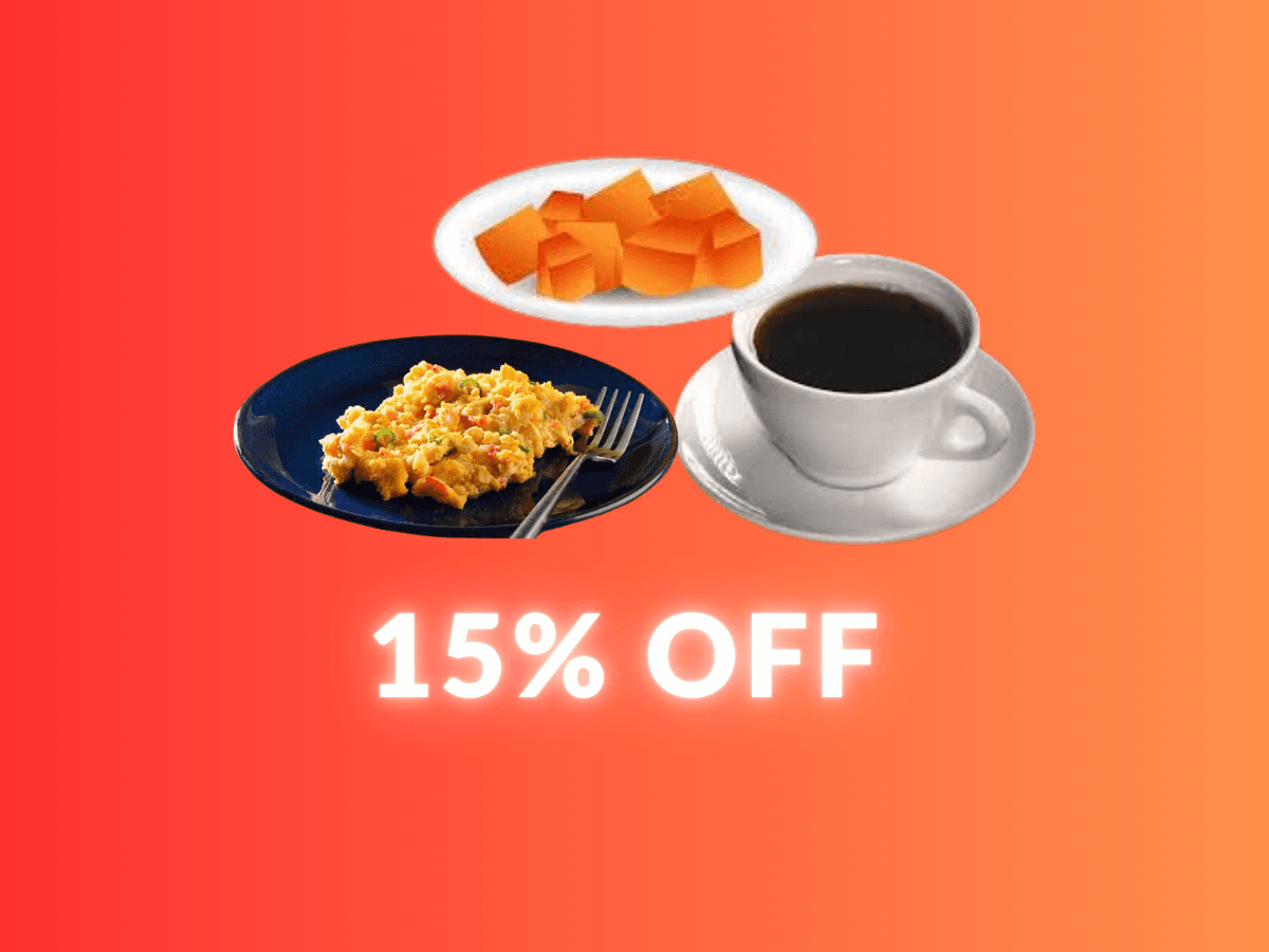 Combo Huevos a la Mexicana (incluye Café y Fruta)