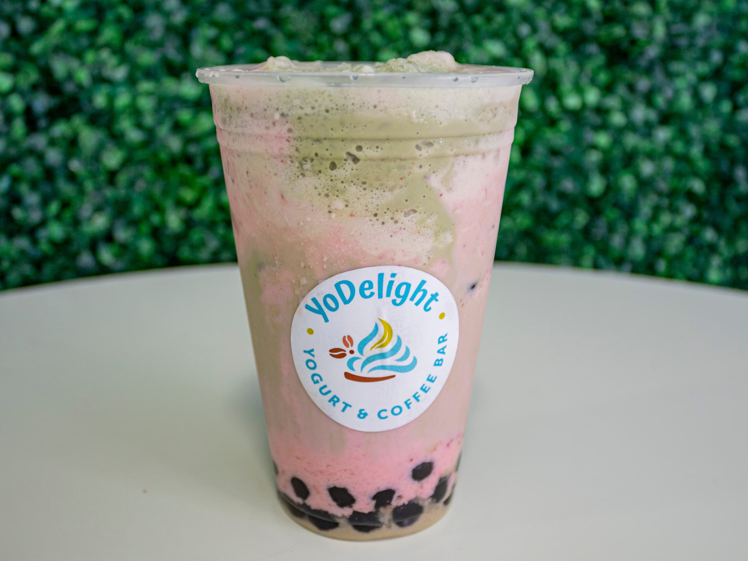 Dirty matcha boba Frappe