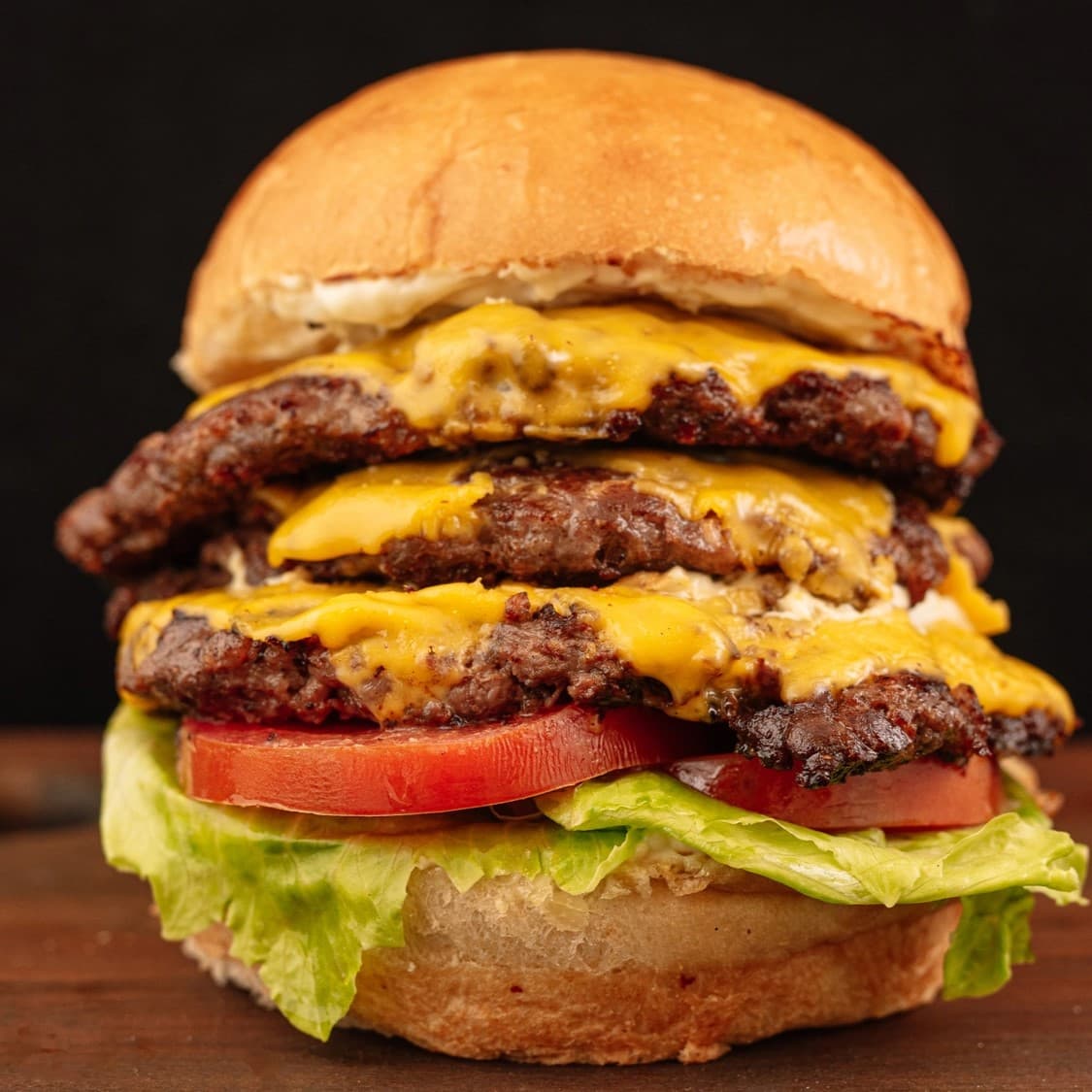 hamburguesa triple carne + fanta